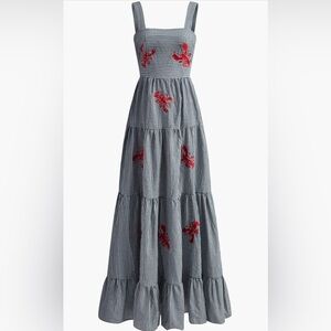 Commence Lobster Gingham Dress Size M